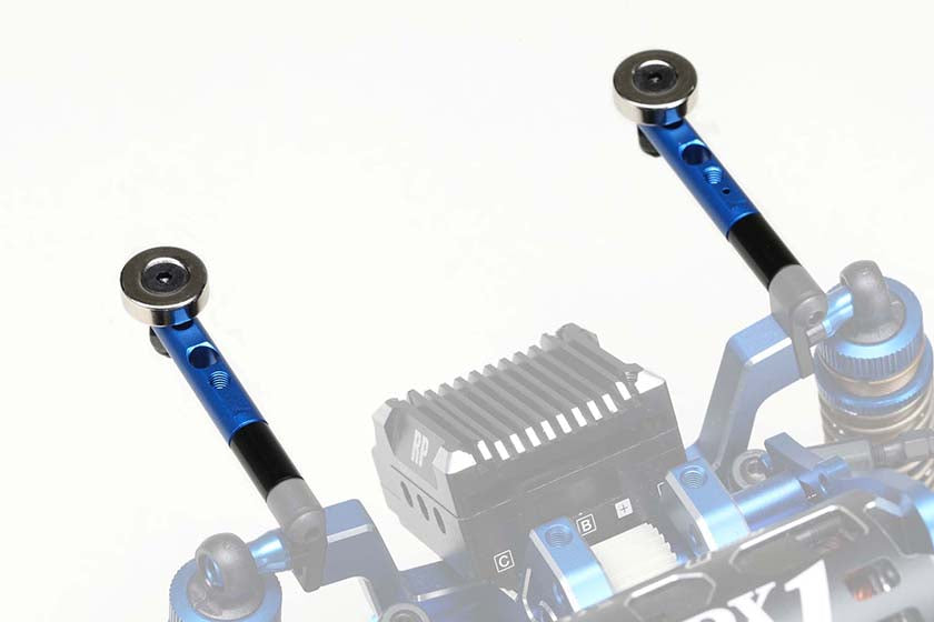 Yokomo ZS-016MGRBL Magnet Front Body Mount Blue - BanzaiHobby
