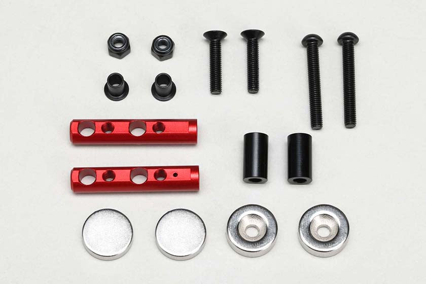 Yokomo ZS-016MGRR Magnet Rear Body Mount Red - BanzaiHobby