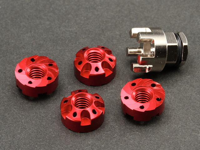 Deco Nut Starter Set RED (4pcs + Tool)