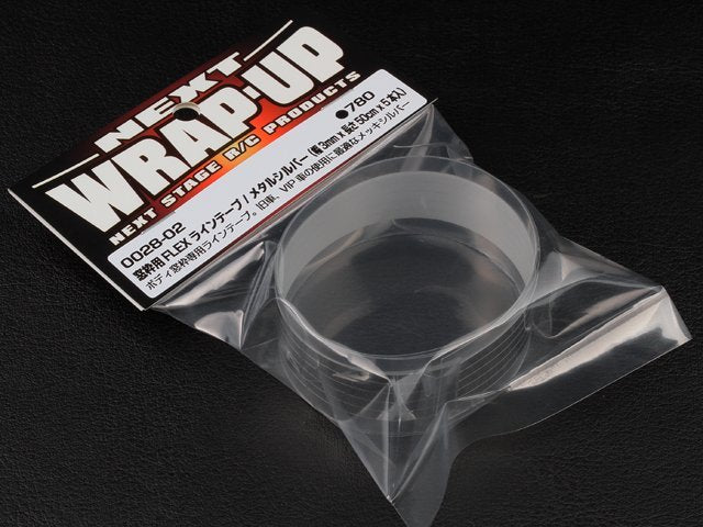 0028-02 FLEX-Line Tape Silver For Window Frame 3mm x 50cm x 5