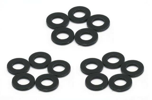 0036-19 Plastic Spacer 0.5mm/0.8mm/1.0mm Black 5pcs