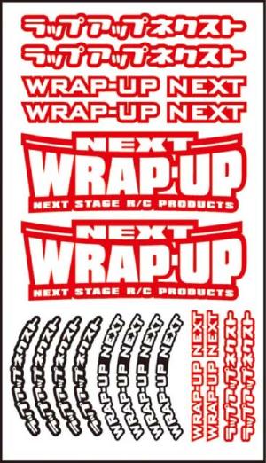 0039-03 WRAP-UP NEXT Logo / Tire Sticker Type - A (Red)