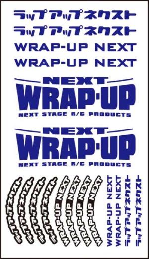 0039-05 WRAP-UP NEXT logo / tire sticker Type - B (Blue)