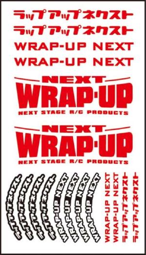 0039-06 WRAP-UP NEXT logo / tire sticker Type - B (Red)
