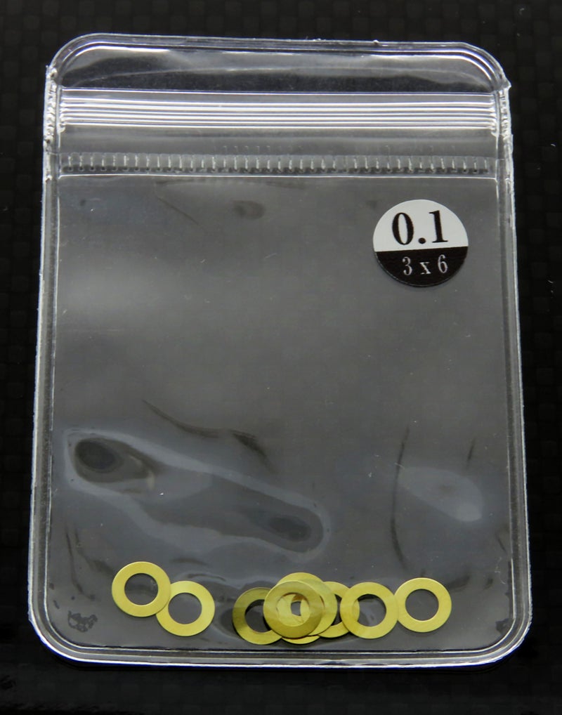 0040-01 M3 BRASS Shim Washer 10pcs ( 0.1mm)