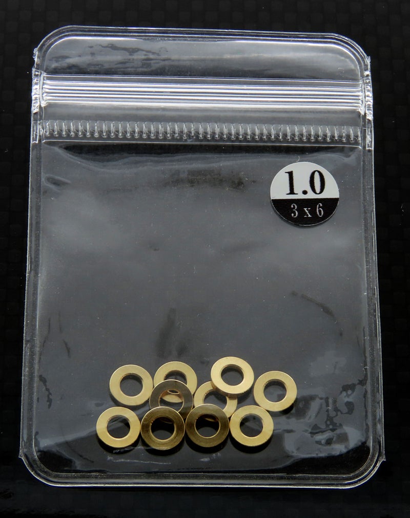 0040-05 M3 BRASS Spacer 10pcs ( 1.0mm)