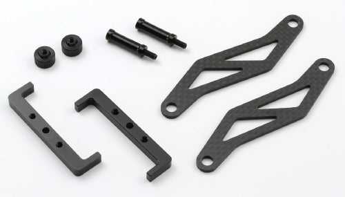 0070-FD Battery Holder & Brace FR-D Black / Separate