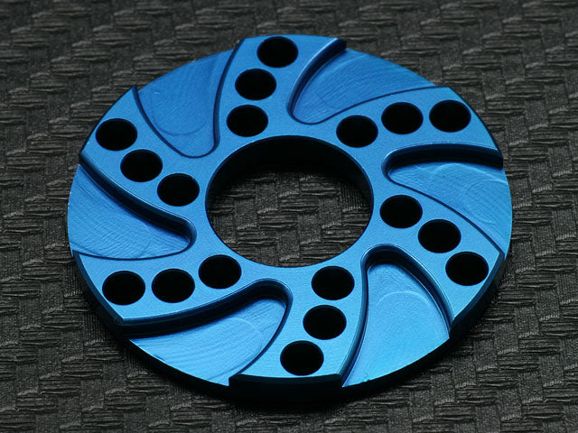 0089-FD Heat Sink Offset Motor Adapter 3.0mm Blue