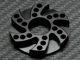 0092-FD Heat Sink Offset Motor Adapter 5.0mm Black