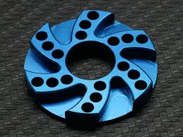 0093-FD Heat Sink Offset Motor Adapter 5.0mm Blue