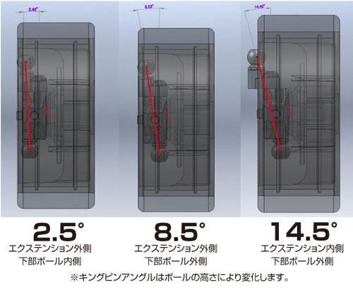 0320-FD King Pin Angle Extension (GX Knuckle Series)