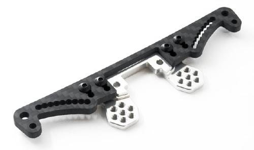 0323-FD Dual Composite Rear Shock Tower Type-S for YD-2 (Silver)