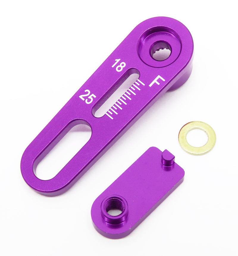 0647-FD Adjust Range Servo Horn F 18-25mm (purple)