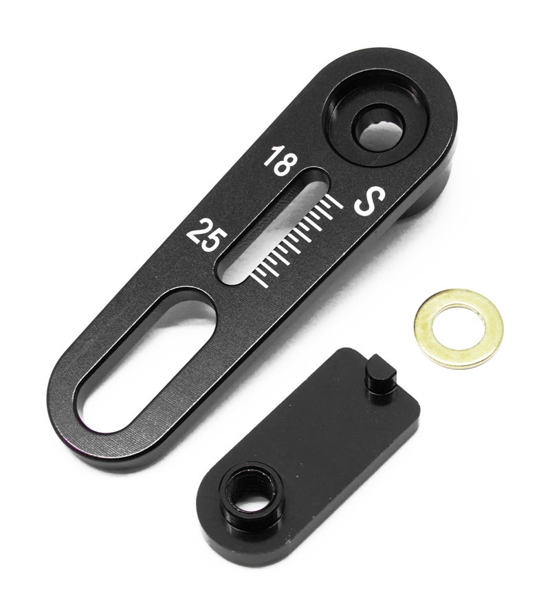 0648-FD Adjust Range Servo Horn S 18-25mm (black)