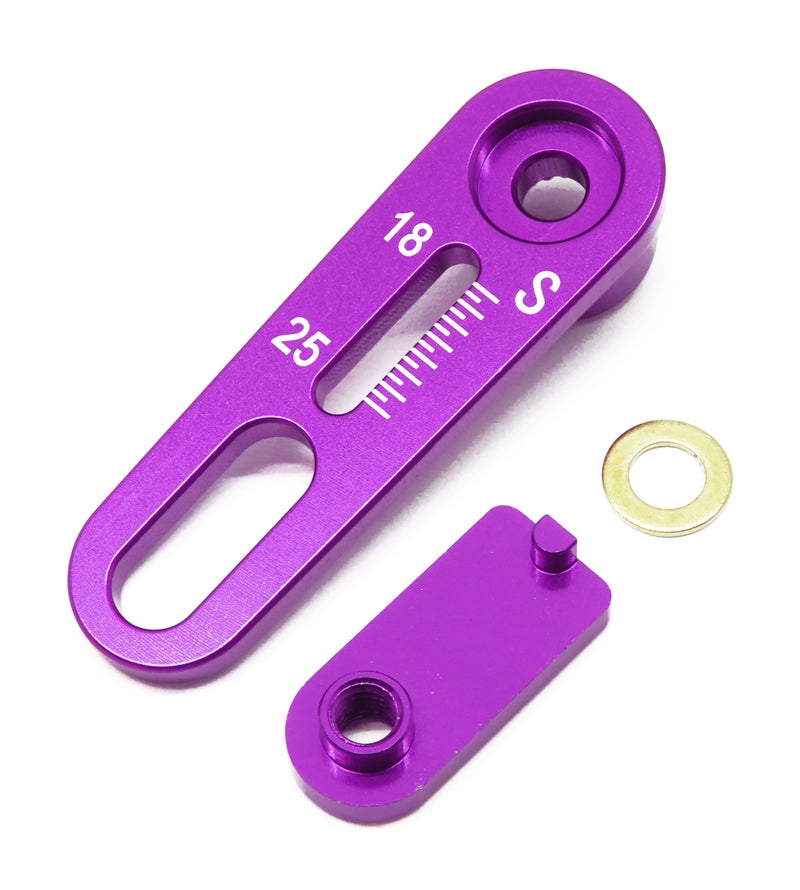 0650-FD Adjust Range Servo Horn S 18-25mm (purple)