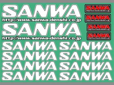 107A90532A Sanwa Decal White