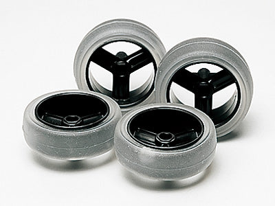 15366 Lg Dia Carbon Wheel Set - w/Soft Slick Tires