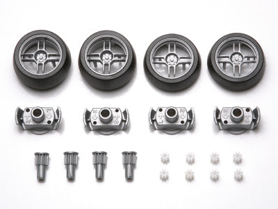 JR Lg Dia One-Way Wheels - Offset Tread Tires