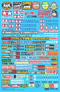 15439 Mini 4WD Logo Sticker Set A