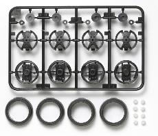 15444 JR Lg Diameter 1-Way Wheel Set - Super X/XX Chassis