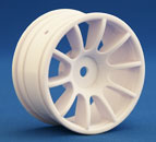 White 10 Spoke M Chassis Rims 2pc
