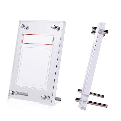 【PSA鑑定対応】【UVカット&保存効果】 クリア カードディスプレイケース- 日焼け防止&長期保存のための最適アイテム!トレカコレクション専用、スクリューダウン対応 - BanzaiHobby