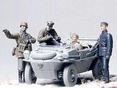 Ger. Pz Div Front Line Recon - (Schwimmwagen Figure Set)