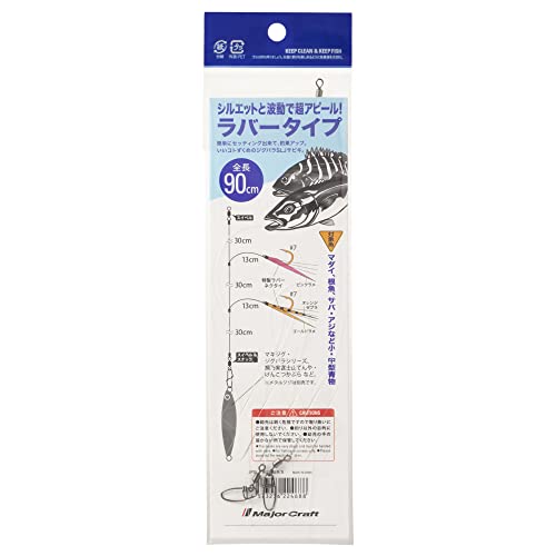 メジャークラフト ジグパラスーパーライトジギングSABIKI ラバーネクタイタイプ Sサイズ JPSLJ-RUBBER/S - BanzaiHobby