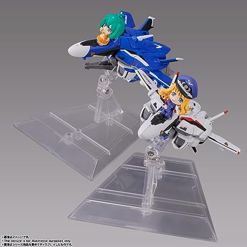 TINY SESSION マクロスF VF-25F メサイアバルキリー(アルト機) with シェリル 約100mm PVC&ABS製 塗装済み可動フィギュア - BanzaiHobby