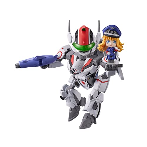 TINY SESSION マクロスF VF-25F メサイアバルキリー(アルト機) with シェリル 約100mm PVC&ABS製 塗装済み可動フィギュア - BanzaiHobby