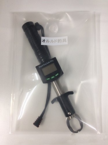 【オルルド釣具】フィッシュキャッチャー 重量計測機能付 電子スケール/デジタル表示の新タイプ! 長期保証付 魚掴み器 軽量コンパクト 魚釣りの必需品 計量 フィッシュグリッパー フィッシュグリップ フィッシンググリッパー black ブラック qb500002a01 - BanzaiHobby