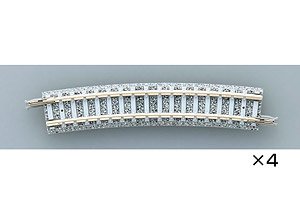 Fine Track Curved PC Tracks C354-15-PC F Set of 4