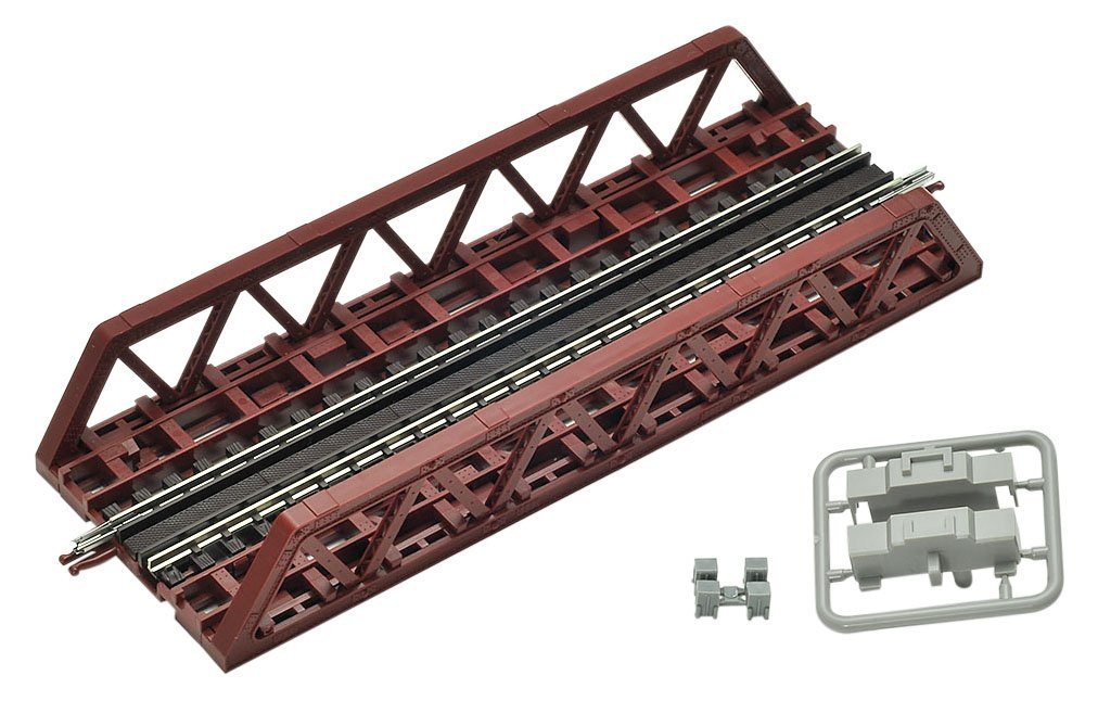 Fine Track Pony Truss Bridge F Red