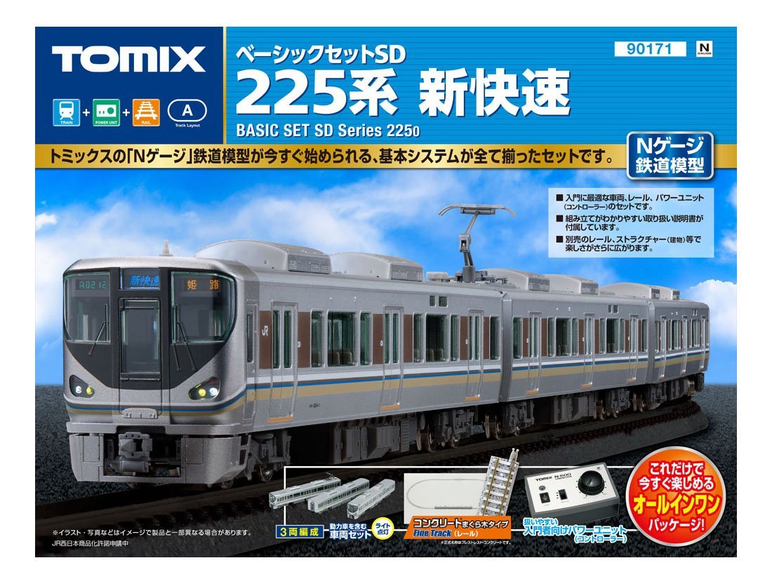 Basic Set SD Series 225 Shin-kaisoku 3-Car SetTrack Layout