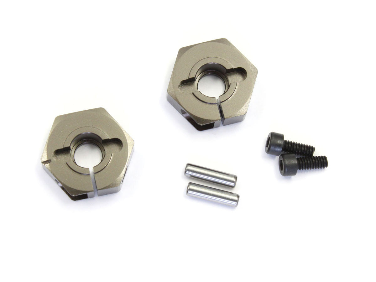 LAW30GM Aluminum Clamp Wheel Hub Gunmetal - 2 Pcs