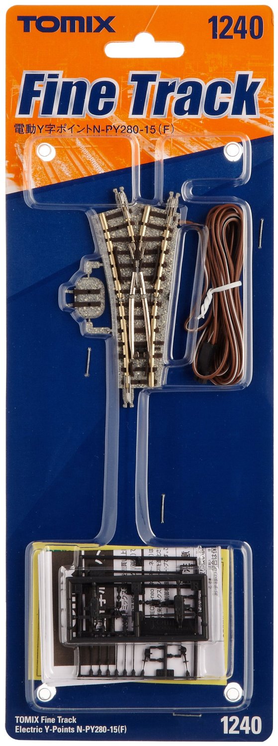 1240 Fine Track Electric Y-Points N-PY280-15 (F) N-Scale