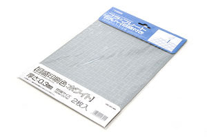 Plastic Plate (Gray) Graduated (White) 0.3mm (2pcs)