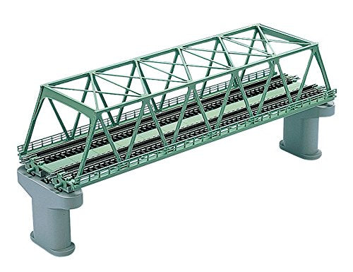 Double Track Truss Bridge Set (F) (with 2 Concrete Piers/Green)