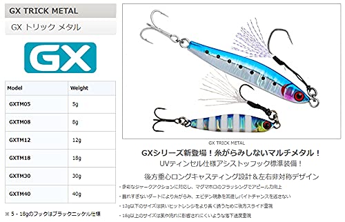 ストーム GXトリックメタル 8g GXTM08#ZGS ゼブラグローシルバー - BanzaiHobby