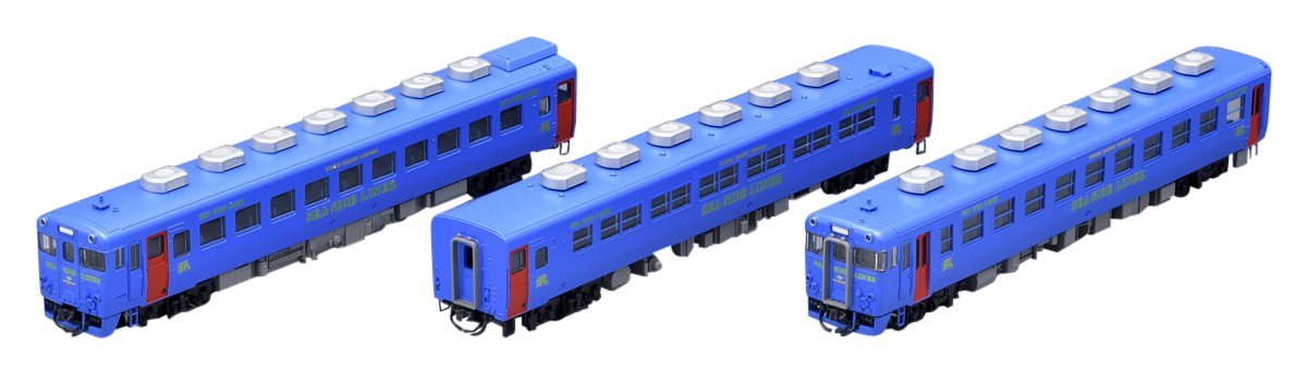 KIHA58 (Rapid Service `SEA SIDE LINER`/Blue/KIHA28-5200) 3 car