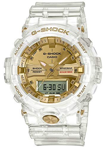 Clear g shock gold online