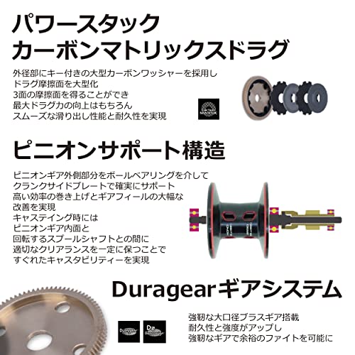 アブガルシア(Abu Garcia) ベイトリール レボ5 左ハンドル REVO5 STX-L (6.7:1/MAX74cm)16lb-115m - BanzaiHobby