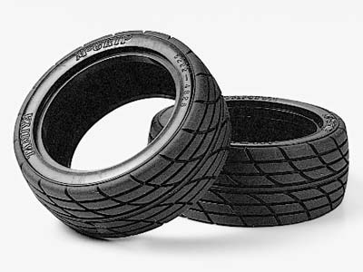 Tamiya RC Touring Car M2 Radial Tires - 1/10 4WD/FWD (1pr)