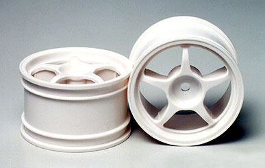 Tamiya RC One-Piece Spoke Wheels - 1/10 (1pr)