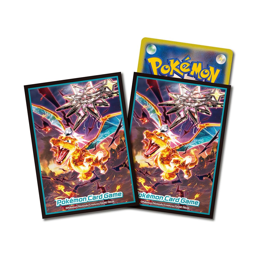 ポケモンカードゲーム デッキシールド プレミアム・グロス 悪テラスタルリザードン ポリプロピレン (PP) - BanzaiHobby