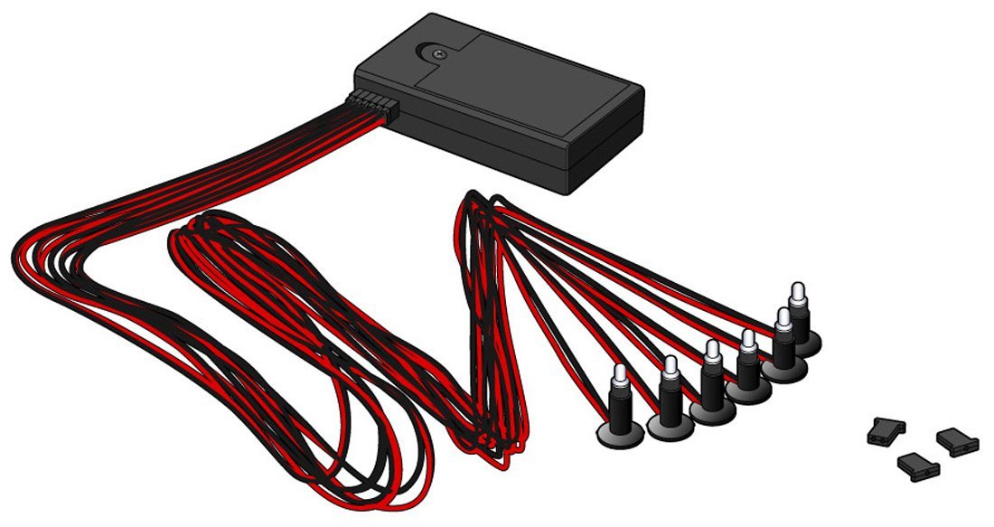 LED Lighting Kit : White (6) (Illumination Kit B2 - White LED)