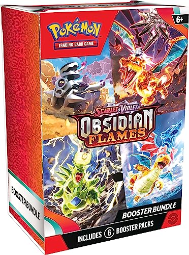 Pokemonポケモン スカーレット&バイオレット 3 黒曜石 炎 ブースターバンドル, 186-85387 - BanzaiHobby