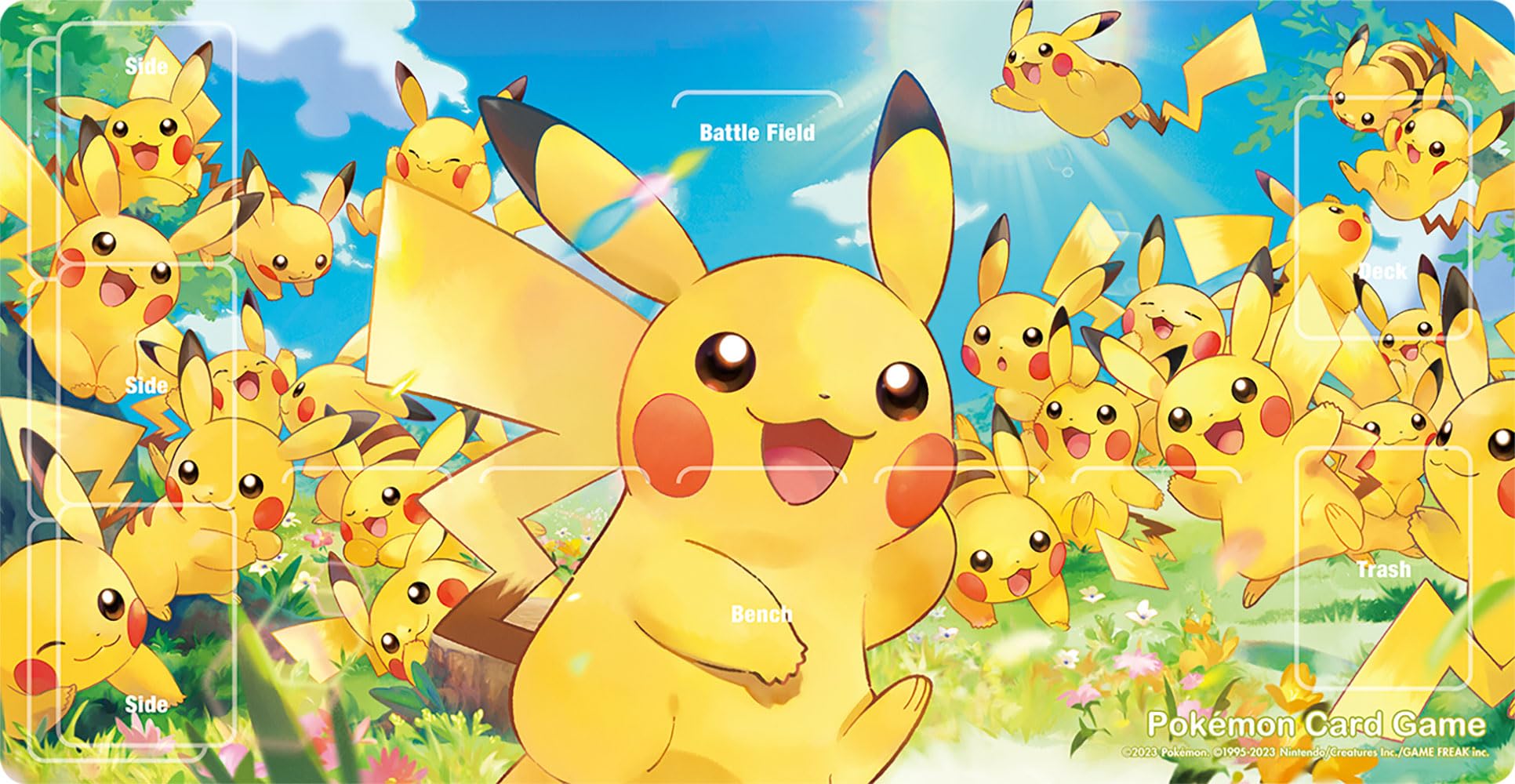 ポケモンカードゲーム ラバープレイマット ピカチュウ大集合 - BanzaiHobby