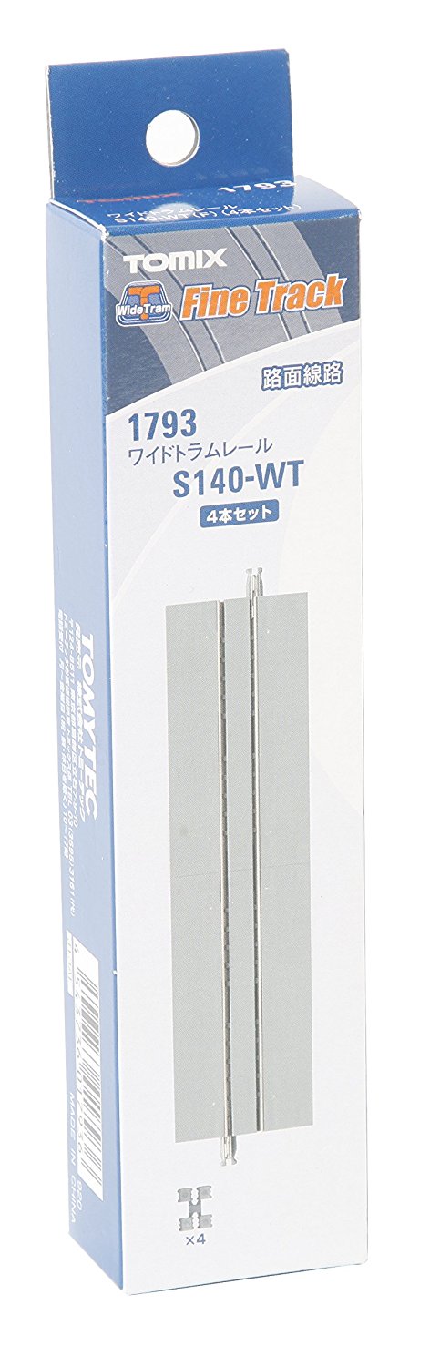 Fine Track Wide Tram Straight Track S140-WT (F) (4pcs)