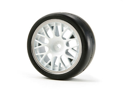 84249 Medium Narrow Mesh Wheels - White & Chrome Rims/+2